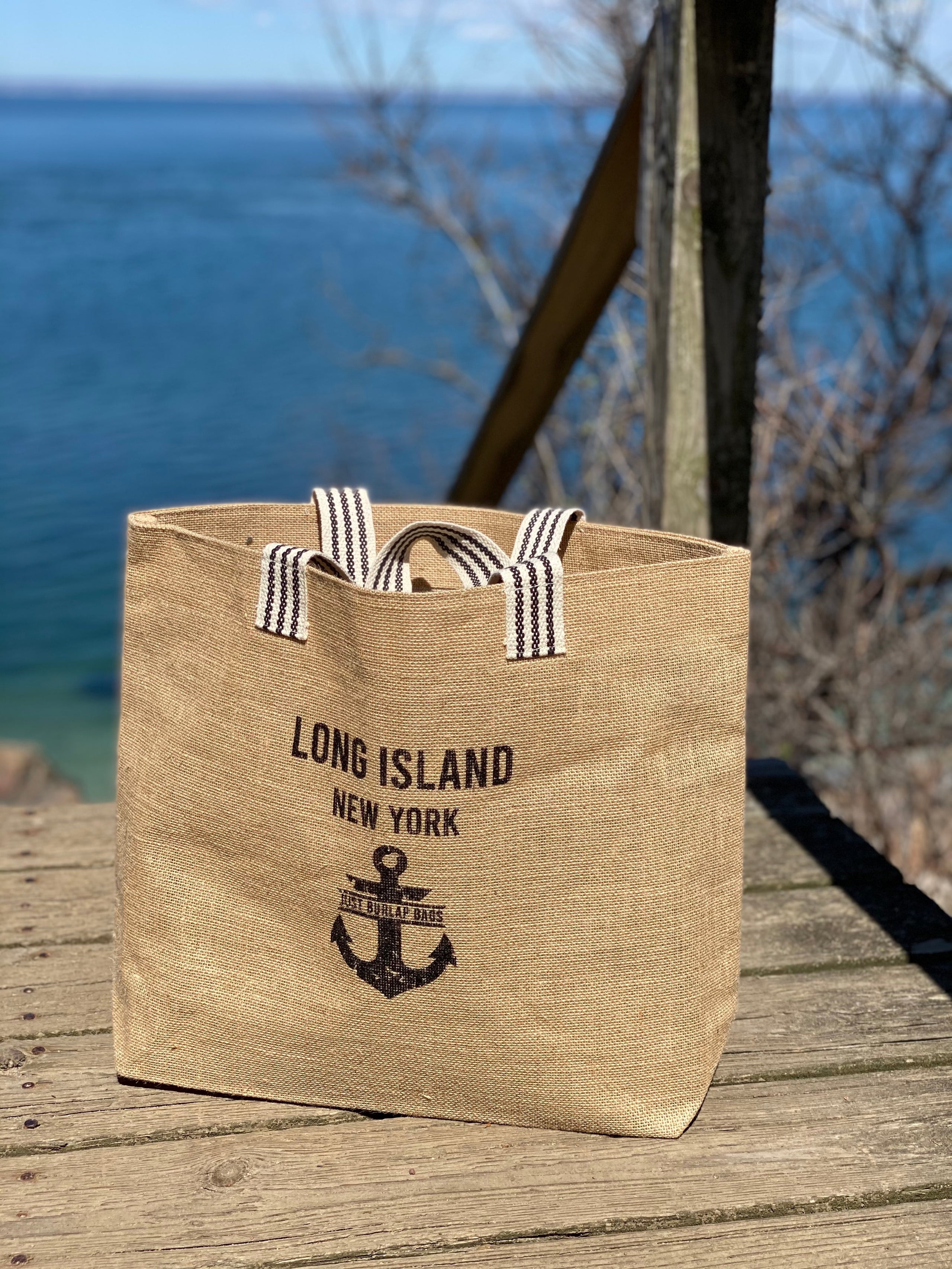 Burlap 2024 beach tote